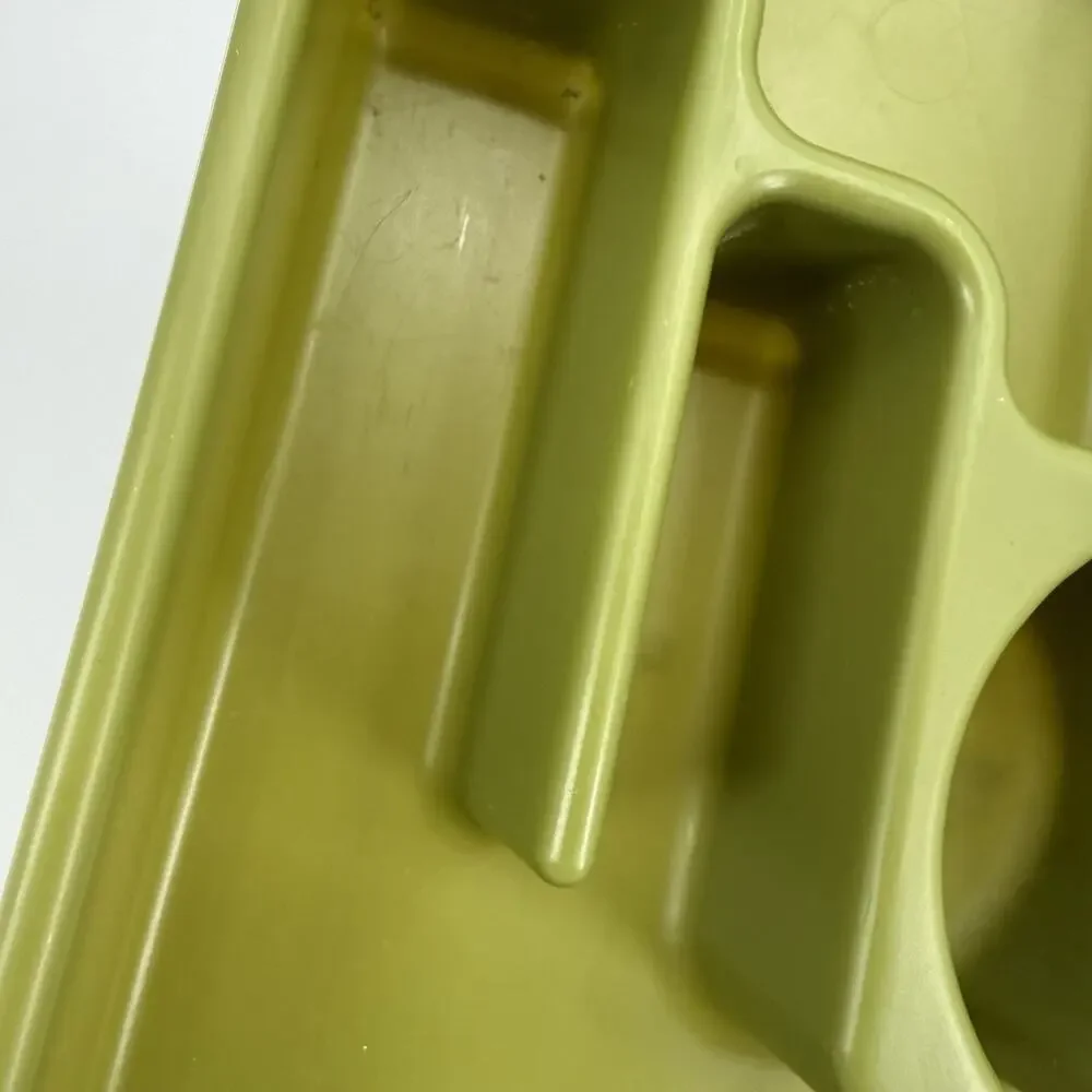 Rubbermaid Silverware Flatware Utensil Holder Tray 2921 Avocado Green